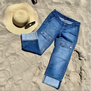 Banana Republic Cropped Cargo Jeans Size 4